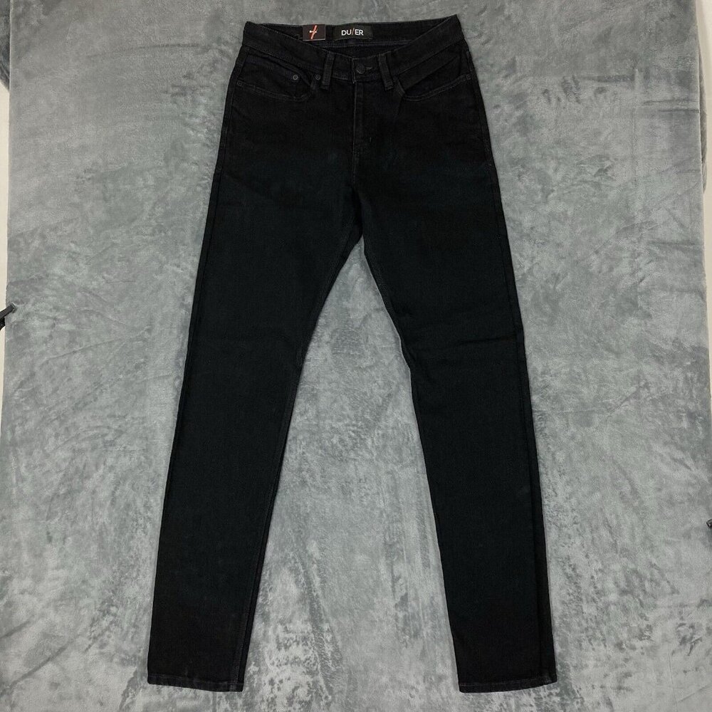 DU/ER Duer L2X Slim Fit Jeans Stretch Denim Black Tag 30x34 Mens NWT